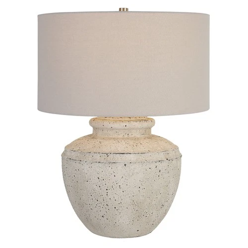 Uttermost 30162-1 Artifact 25" Tall Ceramic Table Lamp - Aged Stone - Picture 1 of 7