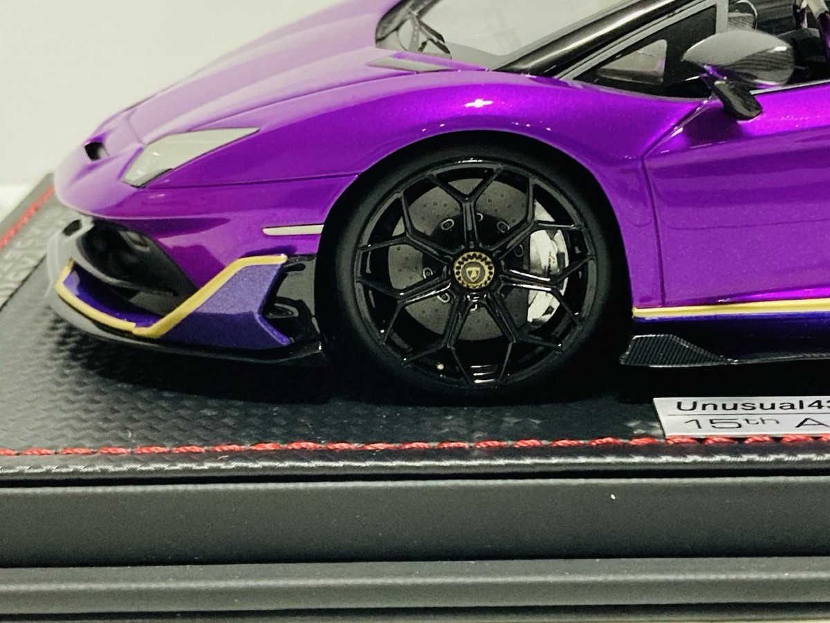 1:18 MR Collection, Lambo Aventador SVJ Roadster, Purple
