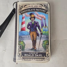 Charlie and the Chocolate Factory Book Wallet Wristlet  by Spookyville Critters