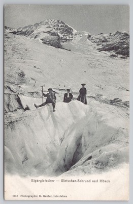 Eigergletscher Gletscher Schrund Mönchkletterer R Gabler