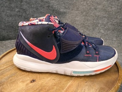 Nike Kyrie 6 USA 2020 Mens Size 11.5 Midnight Navy Laser Crimson BQ4630-402 | eBay