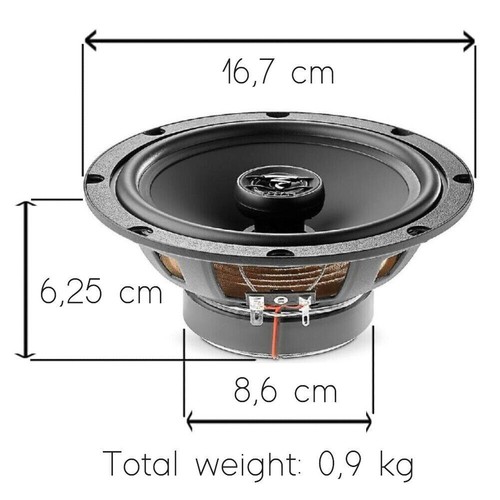Altavoces Delanteros + Posteriores FOCAL AUDITOR ASE165 + ACX165 Para VW GOLF IV - Imagen 11 de 13