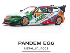 Pop Race Honda Pandem Civic EG6 - Metallic Jaccs 1:64 Scale Diecast Car PR640128
