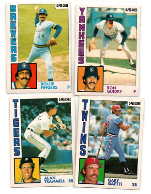 1984 O-Pee-Chee You Pick Baseball Cards
