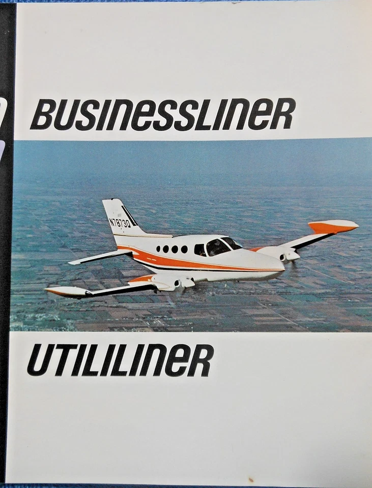 1972 Cabin Class Twin Cessna 402 工厂宣传册油漆颜色规格性能 — 第 2/4 张图片