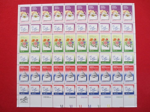 DOC Scott #1805-10 Scrittura Lettera 15¢ 1980 Foglio da 60 MNH XF - Foto 1 di 6