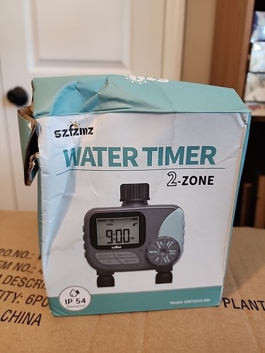 2 outlet Sprinkler Timer Water Timer, Programmable with rain delay Manual/Auto - Picture 8 of 10