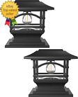 Edison Solar Outdoor Post Cap Lights - 4X4 5X5 6X6 - Bright LED Light for Fence