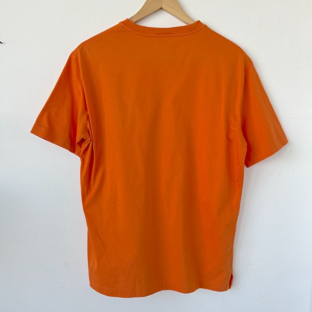 HERMES オレンジ プリント ノースリーブシャツ エルメス Tシャツ Sサイズ 新品 - メルカリ