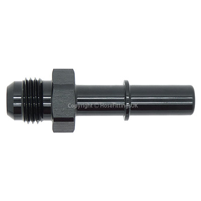 AN-6 SCHWARZ QUICK CONNECT TRENN PUSH SCHLAUCHTAIL 3/8'' 9,5mm EFI Fuel Adapter