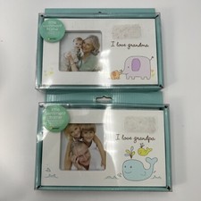 Pearhead I Love Grandma  I Love Grandpa Keepsake Photo Frame NEW in BOX
