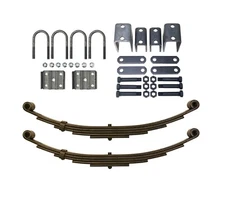 LIBRA 6000# 6K Single Trailer Axle Suspension Kit Leaf Spring/U-bolt/Hanger Kit