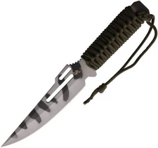 New Linton Cutlery Fixed Blade Camo L93048NS NO SHEATH