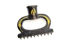 Antique Carpet Stretcher - Metal w/ Gold Scrollwork- NOS, New Old Stock