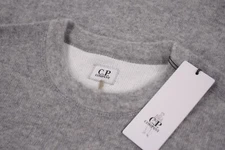 C.P. (CP) Company NWT Knitted Wool Blend Crew Neck Sweater Size 50 M Solid Gray