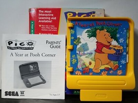 Year at Pooh Corner (Sega Pico, 1994) - Complete in Box - Tested RARE YELLOW