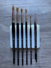 7 Princeton Siberia Series 7050 Natural Kolinsky Sable Brushes Watercolor