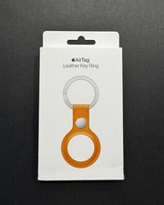Apple AirTag Leather Key Ring - California Poppy