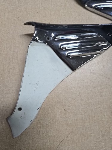 OEM 1955 1956 Mercury Montclair Monterey Dash Pad END TRIM CHROME 55 56 - Picture 2 of 16