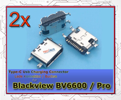 Connettore Di Ricarica USB-C Per Blackview BV6600 PRO E BV6900 PRO | Porta DC Jack Argentata
