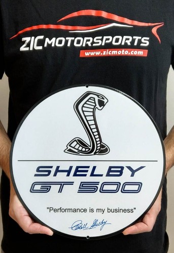 Shelby GT500 Retro Carroll Shelby Stahlschild - Bild 1 von 9