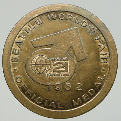 1962 USA Seattle WASHINGTON World's Fair Space Needle CENTURY 21