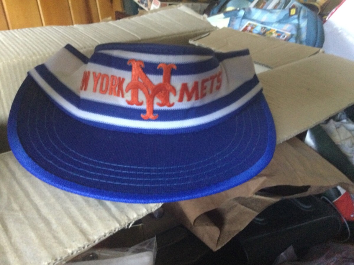 Vintage New York Mets Hat sun Visor adjustable strap rare