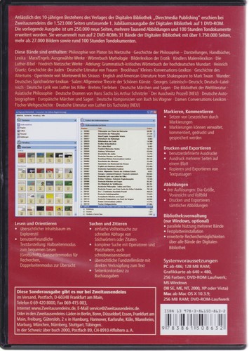 JUBILÄUMSAUSGABE - DIGITALE BIBLIOTHEK 31 Bände auf 2 DVD-ROMs, wie neu - Bild 2 von 2
