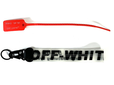 OFF WHITE Schlüsselanhänger CLASP 25cm 2013 ZIP TIE ROT Rarität Anhänger Keyring