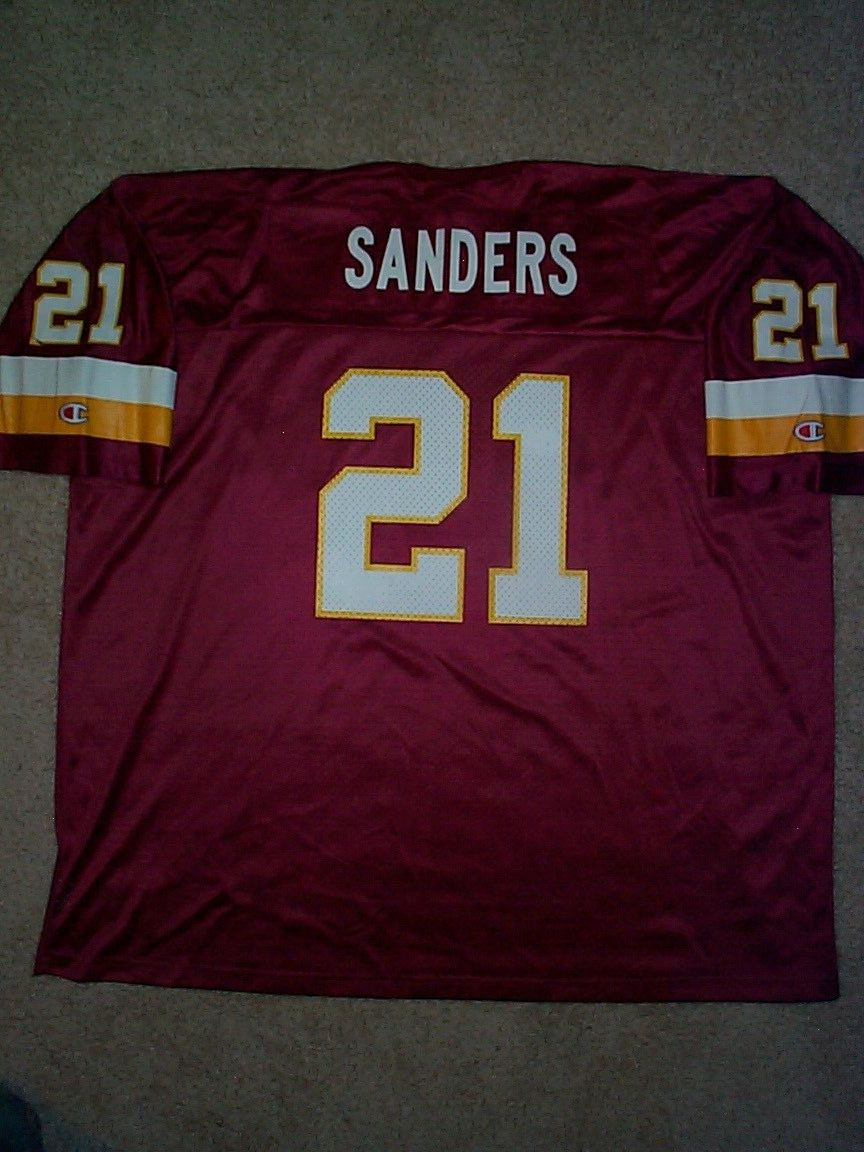 *IRREGULAR* Redskins DEION SANDERS nfl VINTAGE Jersey MENS/MEN'S (3XL
