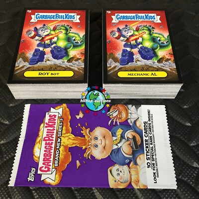 GARBAGE PAIL KIDS 2013 BRAND NEW SERIES 3 BNS3 BLACK BORDER 132-CARD SET WRAPPER