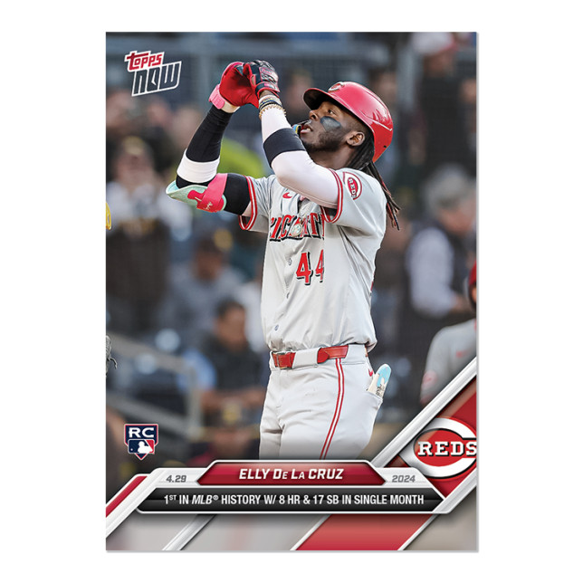 Elly De La Cruz RC- 2024 MLB TOPPS NOW Card 135 REDS ROOKIE 1st HISTORY