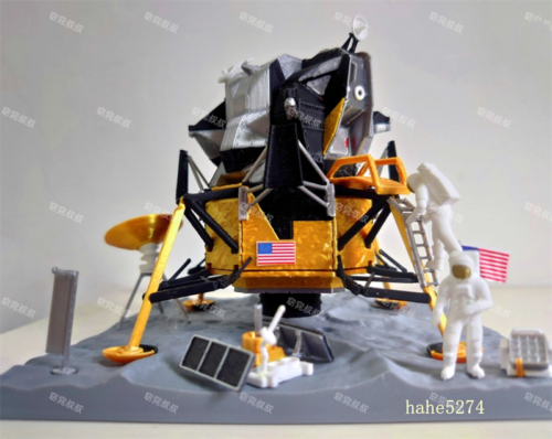 Apollo 11 modulo lunare Apollo 1/72 1/48 scala 1/48 giocattolo scena modello astronauta - Foto 2 di 31