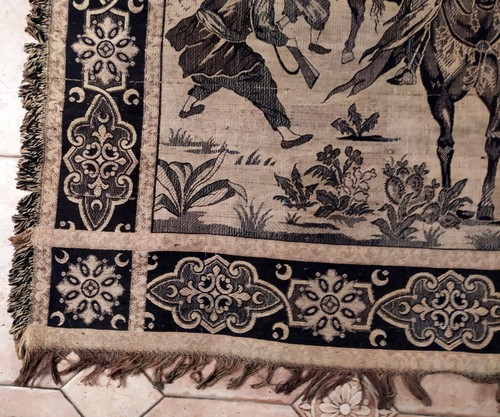 ancienne tenture tapisserie d'aubusson ? Retour de bataille Tunis ? - Imagen 6 de 12