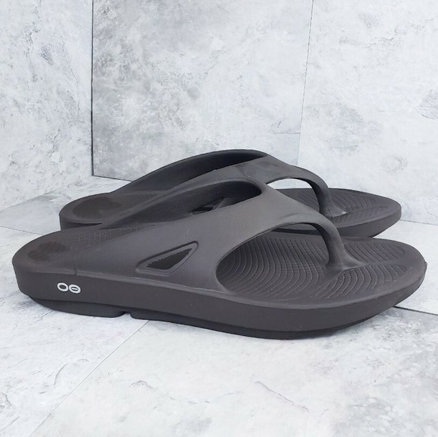 OOFOS ORIGINAL Recovery Thong Sandals Flip Flop Brown UNISEX Menâs Size 13 | eBay