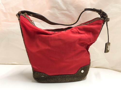 borsa Borbonese in tessuto rosso e pelle di tapiro | eBay