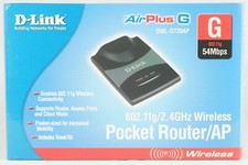 D-Link Mobile Pocket Router AP Wireless G 2.4GHz DWL-G730AP NOB