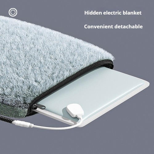 POPOCOLA Pet Electric Heating Bed Waterproof Warm Dog Cat Heated Cave Nest House - Picture 7 of 18