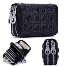 Womens Mens Leather Card Wallet RFID Blocking Credit Card Holder Pocket Purse US