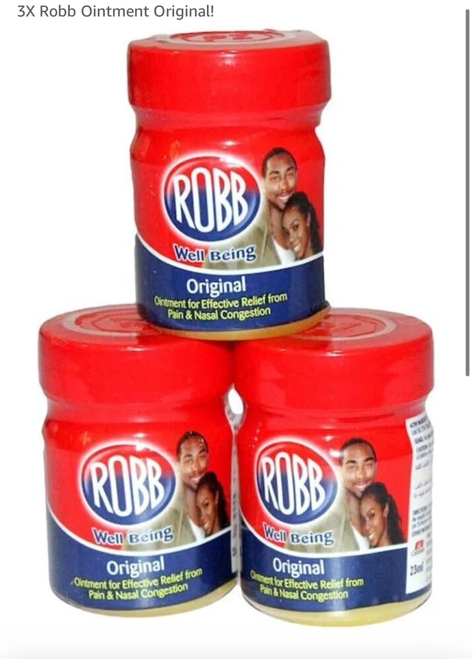 3 X ROBB Original Ointment Effective Relief from Pain & Nasal Congestion 25g