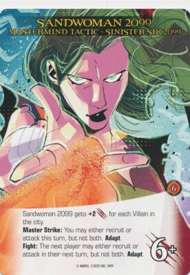 SANDWOMAN 2099 EPIC UD Marvel Legendary 2099 MASTERMIND TACTIC