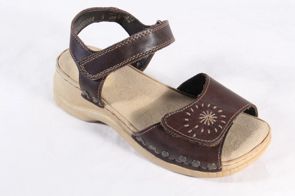 Sandalia Rieker Niñas Cuero Marrón ¡NUEVA!! Foto 4 de 4