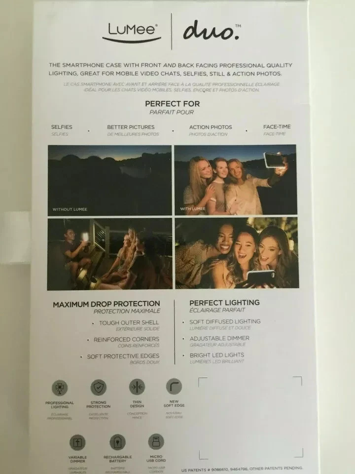 Funda Selfie LuMee Duo Iluminación LED para iPhone 8 iPhone 7 iPhone 6/6s - Rosa NUEVA Foto 3 de 4