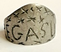 ANCIENT ROMAN RELIGION SILVER RING DEPICTING *PEGASUS* ENGRAVINGS 