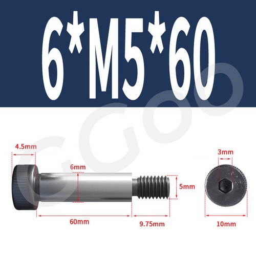 Tornillos de hombro de enchufe M5 M6 M8 M10 M12 M16 - Llave Allen de alta resistencia 12,9 - Imagen 17 de 168