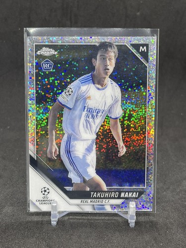 2021 Topps Chrome UEFA Champions League Soccer Speckle Takuhiro Nakai #157