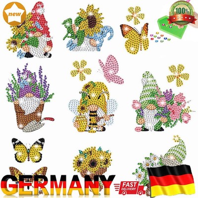16Pcs Diamond Painting Sticker Miko Gem Sticker for Kids and Adult Beginners