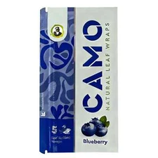 Camo Wraps Natural Leaf Blueberry Wraps (5 Sheets) - 1 Pouch