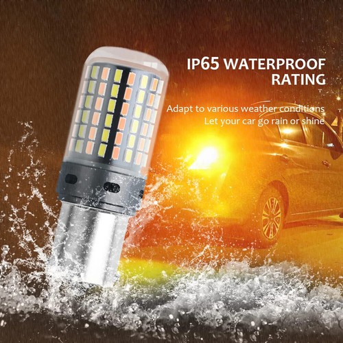2PCS P21W No Error LED Lights 7440 T20 Car DRL Turn Signal Dual Mode Switchback - Picture 6 of 24