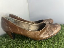 Vintage MUDD Women's Torres Brown Leather Pump Heels Y2K - Size 8.5